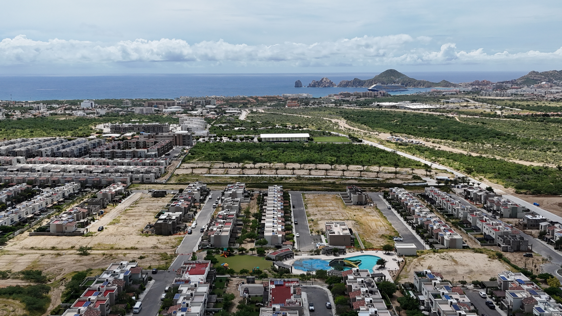 Vista del lote en El Tezal